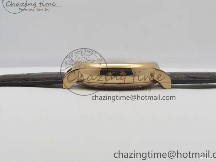 MIROTIME 0220 Efficient Portofino Chrono RG ZF 1:1 Best Edition White Dial on Brown Leather Strap A 7151